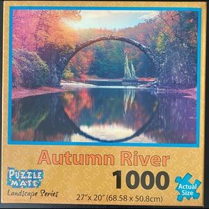 Scottish Bridge puzzle 1000 pieces, Autumn River